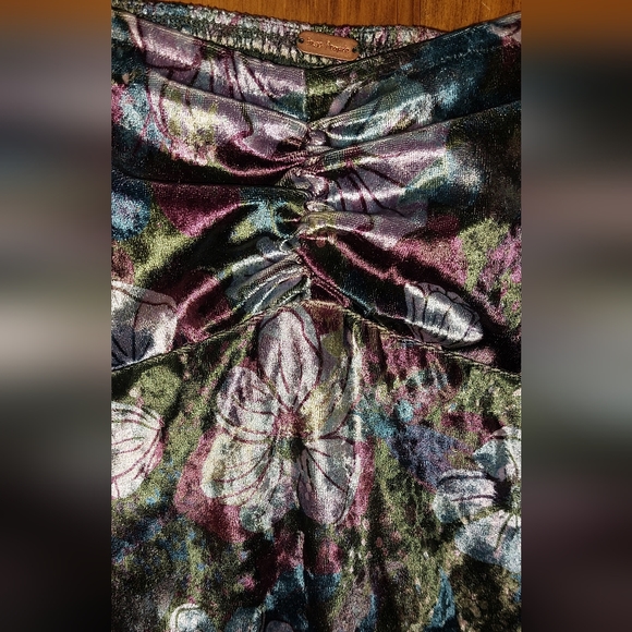 Free People Carpe Diem Floral Velvet Convertible Maxi Skirt/Dress - Picture 7 of 8